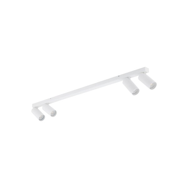 Spot de plafond orientable GU10 blanc métal 90,5 cm de long