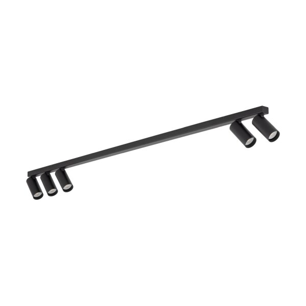 Schwenkbarer Deckenstrahler GU10 Schwarz Metall 130 cm