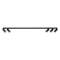Schwenkbarer Deckenstrahler GU10 Schwarz Metall 130 cm