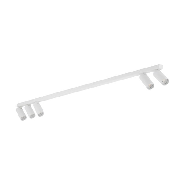 Flexibler Deckenstrahler Weiß GU10 5-flammig Aluminium