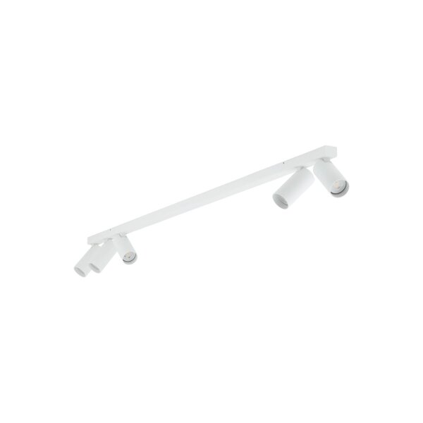 Flexibler Deckenstrahler Weiß GU10 5-flammig Aluminium