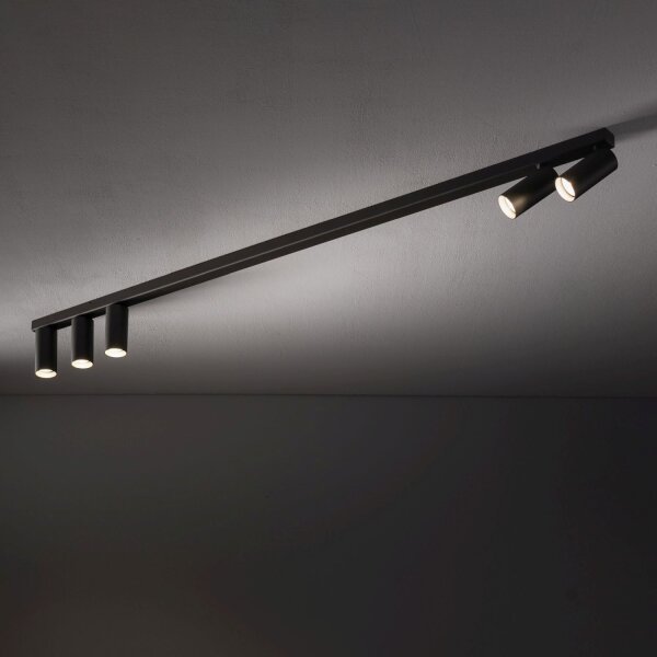 Flexibler Deckenstrahler Umbra Grau 130 cm Aluminium