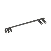 Flexibler Deckenstrahler Umbra Grau 130 cm Aluminium