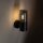 Applique extérieure noir verre fumé aluminium IP44 E27