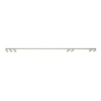 Langer Deckenstrahler Seidengrau 212 cm GU10 7-flammig