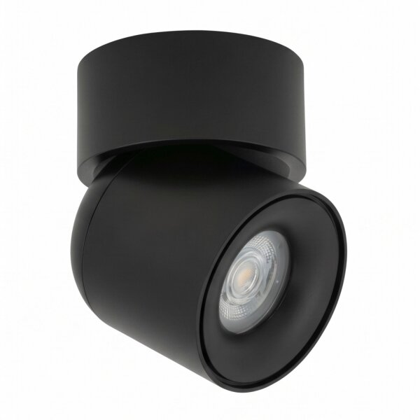 Spot de plafond flexible noir GU10 L:9,4 cm petit