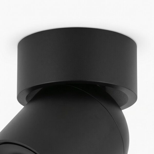 Spot de plafond flexible noir GU10 L:9,4 cm petit