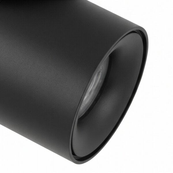 Spot de plafond flexible noir GU10 L:9,4 cm petit