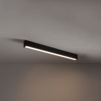 Plafonnier LED Noir Aluminium 3000 K L:100 cm