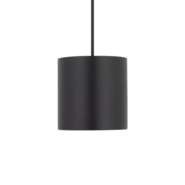 Lampe à suspendre noire en métal GU10 jusquà 10 W ronde Ø13 cm
