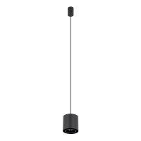 Lampe à suspendre noire en métal GU10...