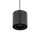 Lampe à suspendre noire en métal GU10 jusquà 10 W ronde Ø13 cm
