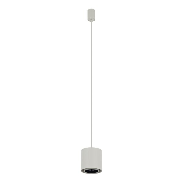 Runde Pendelleuchte Metall GU10 Ø13 cm Seidengrau