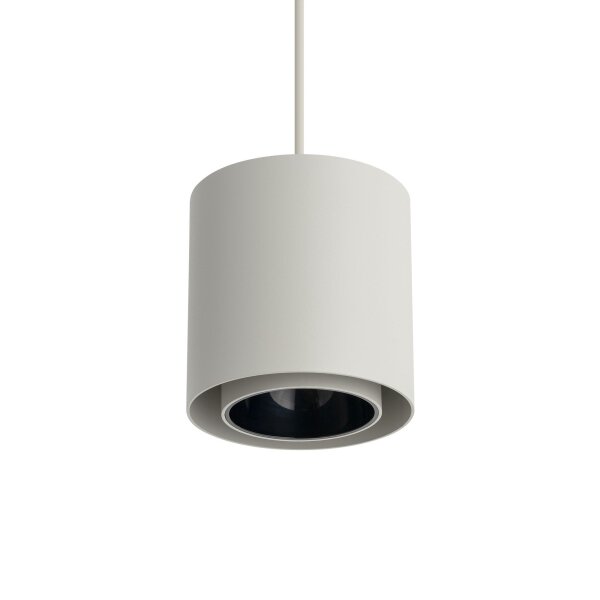 Runde Pendelleuchte Metall GU10 Ø13 cm Seidengrau