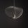 Lampe à suspendre décorative en métal L:54,5 cm GU10 gris soie
