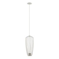 Fil de fer Suspension métal gris soie L:27 cm GU10
