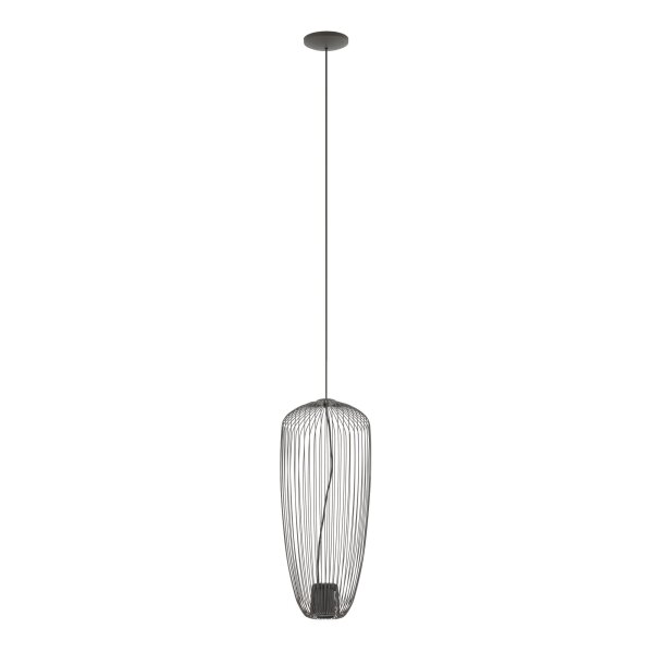 Draht Pendelleuchte Metall Umbra Grau B:27 cm GU10
