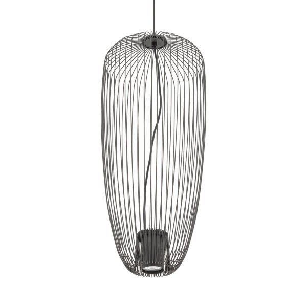 Draht Pendelleuchte Metall Umbra Grau B:27 cm GU10