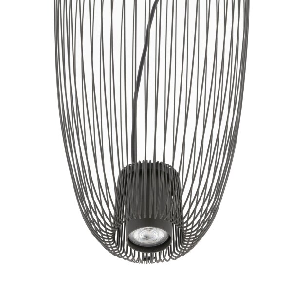 Draht Pendelleuchte Metall Umbra Grau B:27 cm GU10