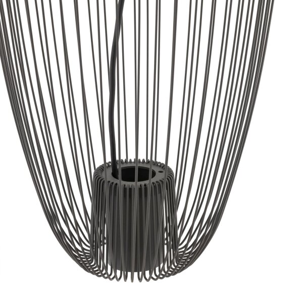 Draht Pendelleuchte Metall Umbra Grau B:27 cm GU10