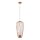 Suspension élégante en métal terracotta L:27 cm GU10
