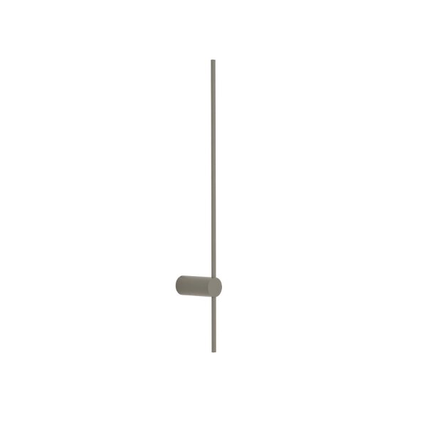 LED Wandleuchte Aluminium Seidenolive H:80 cm indirekt
