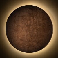 Applique LED en bois lumière indirecte Ø50...