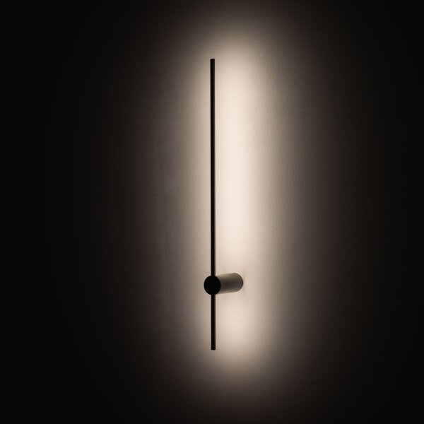 LED Wandleuchte Seidenolive 410 lm H:80 cm indirekt