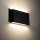 LED Außenlampe Wand Up Down Aluminium 5 W IP54 Schwarz