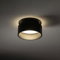 Luminaire encastré noir aluminium GU10 Ø8...