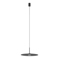 Suspension moderne en acier GX53 ronde Ø40 cm Noir