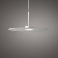 Suspension moderne en acier GX53 ronde Ø40 cm Blanc