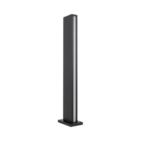 Luminaire dallée LED noir aluminium IP54 70 cm 600 lm
