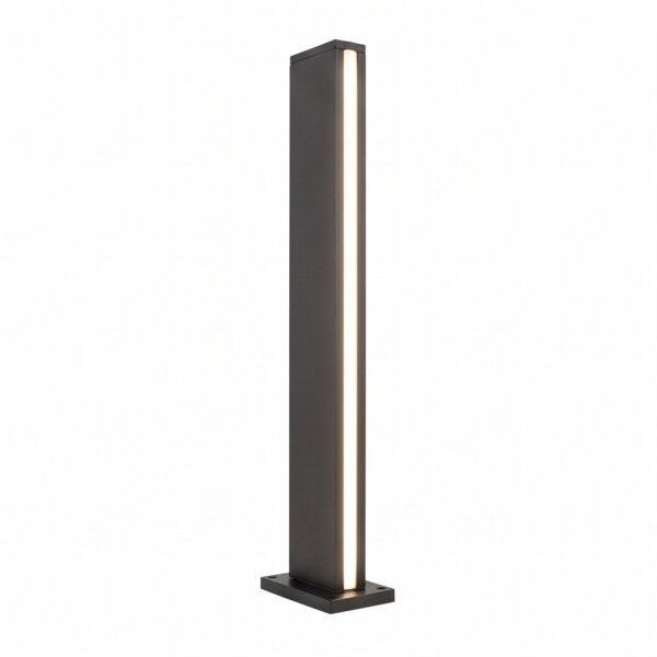 LED Wegeleuchte Schwarz Aluminium IP54 70 cm 600 lm