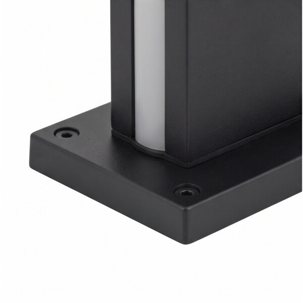 LED Wegeleuchte Schwarz Aluminium IP54 70 cm 600 lm