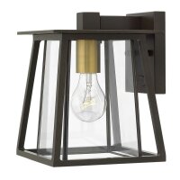 Au&szlig;enleuchte Modern in Bronze Alu Glas IP44 E27