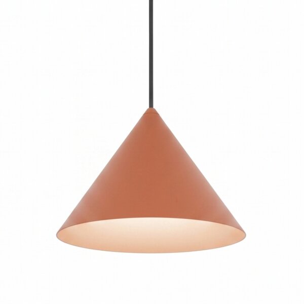 Lampe à suspendre décorative métal GU10 Ø20,5 cm Terracota