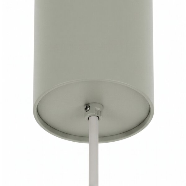 Suspension ronde vert sauge Ø11 cm GU10 métal