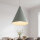 Suspension ronde vert sauge Ø11 cm GU10 métal