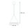 Suspension ronde vert sauge Ø11 cm GU10 métal