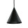 Runde Pendelleuchte Schwarz Ø11 cm GU10 Metall Modern