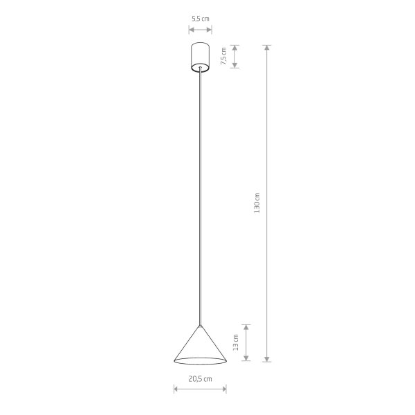Dekorative Hängelampe Metall GU10 Ø20,5 cm Umbra Blau