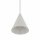 Suspension ronde gris soie Ø11 cm GU10 métal