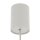 Suspension ronde gris soie Ø11 cm GU10 métal