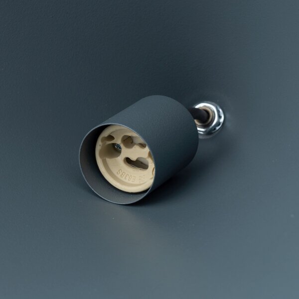 Suspension ronde Umbra Bleu Ø11 cm GU10 Cône en métal
