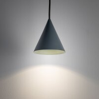 Suspension ronde Umbra Bleu Ø11 cm GU10 Cône...