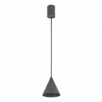 Suspension ronde Umbra Gris Ø11 cm GU10 Cône...