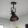 Spot Lampe Schwarz Metall rund Retro DALLAS