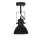 Spot Lampe Schwarz Metall rund Retro DALLAS