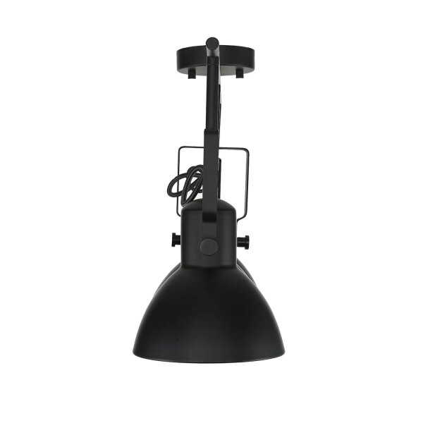 Deckenstrahler Schwarz Metall E14 Retro Wohnzimmer
